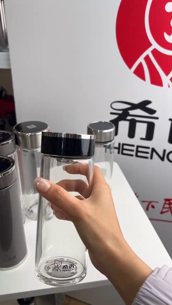 【闪购商品】茶杯浮雕单层410ml高硼硅