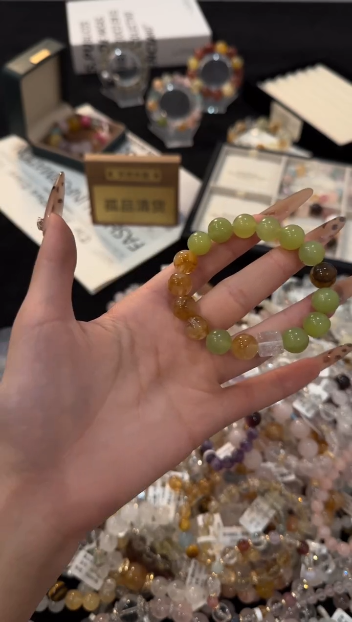 合金手链水晶岫玉x3243