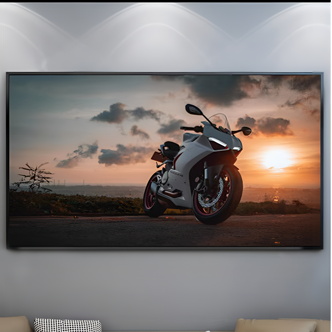 《杜卡迪》摩托机车装饰画客厅挂画 4s改装店卧室晶瓷挂画 40*80PVC