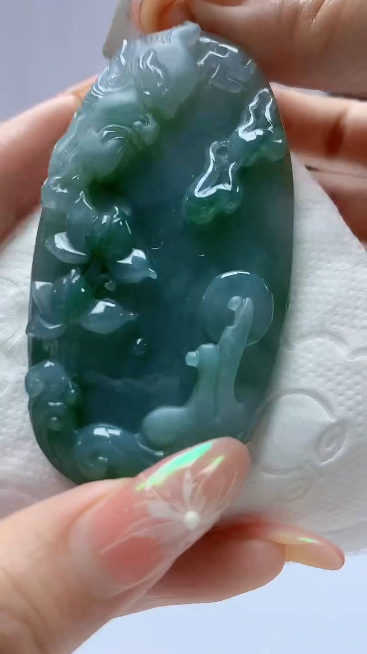 【闪购商品】定制翡翠未镶嵌0405DD-毛货挂件