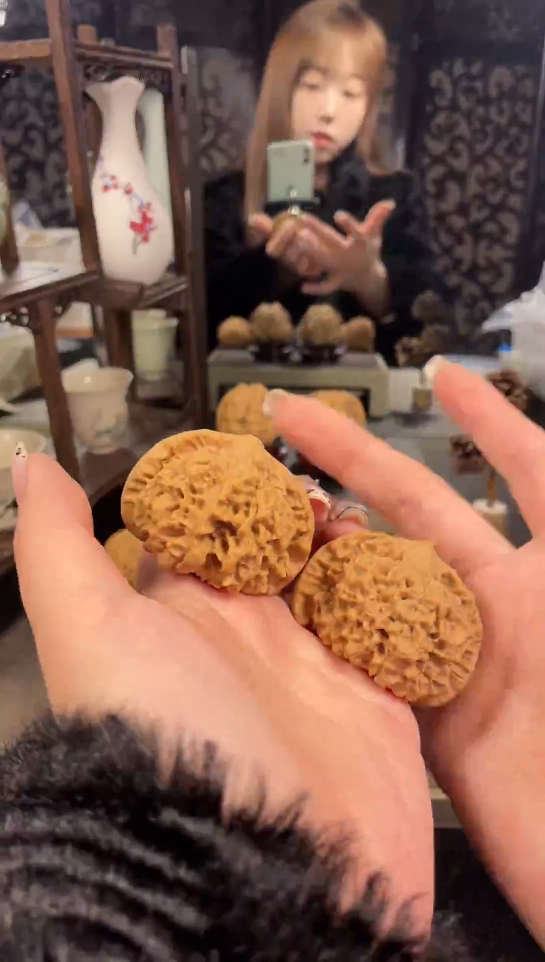 【闪购商品】文玩核桃把件官帽51尺-41