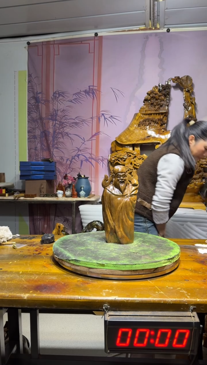 金丝楠原****单金丝楠木雕刻摆件