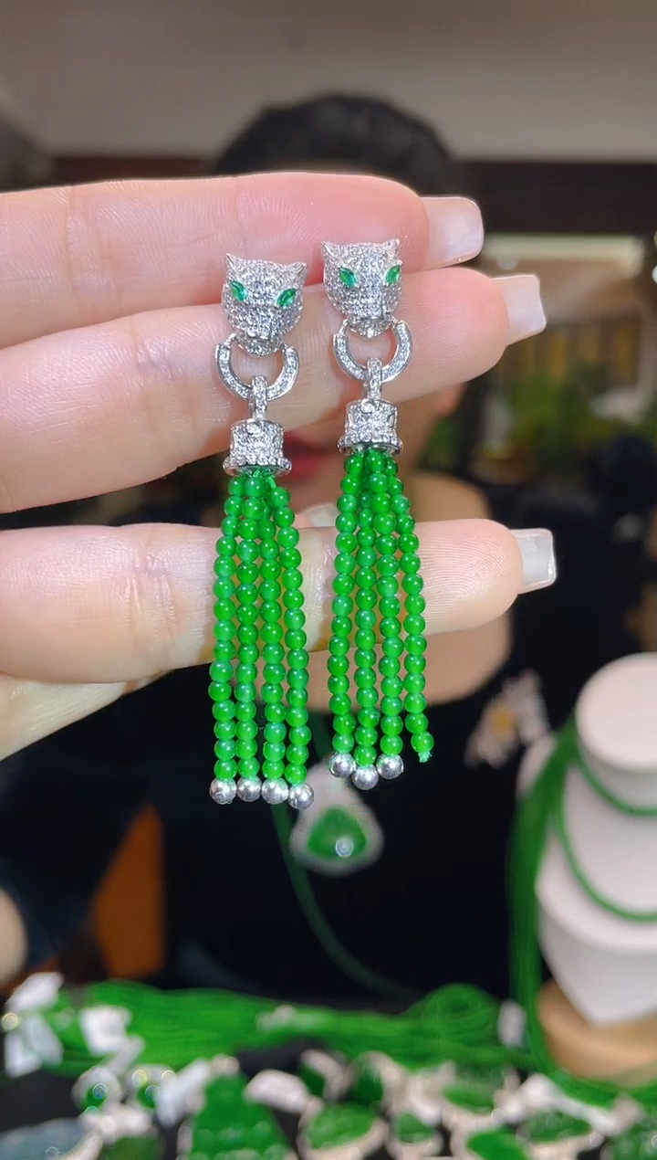 【闪购商品】翡翠耳饰未镶嵌多样性发其一