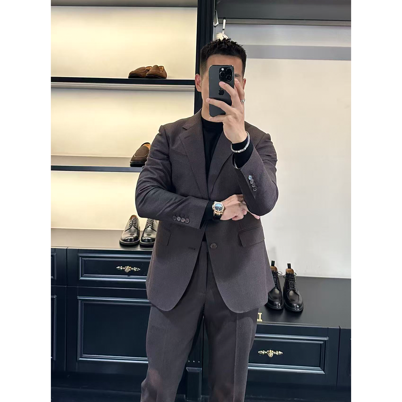 DAN LANG 401-1# 羊毛通勤休闲西服套装【单西服】