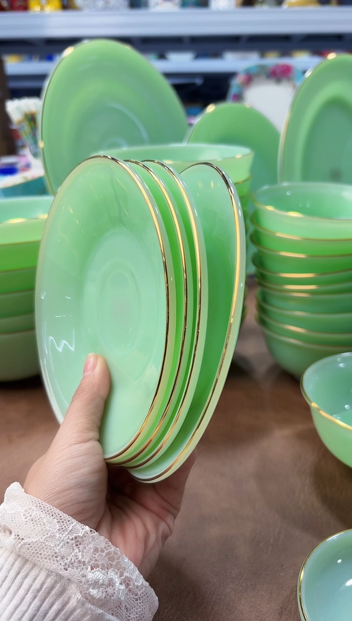 玉瓷 6英寸骨碟4个景德镇陶瓷