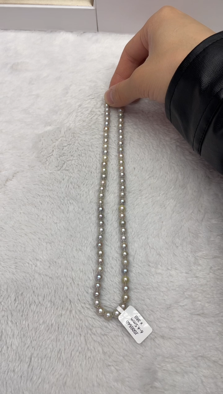 【闪购商品】海水珍珠颈饰未镶嵌AK真多麻6-6.5mm（多样性发一）