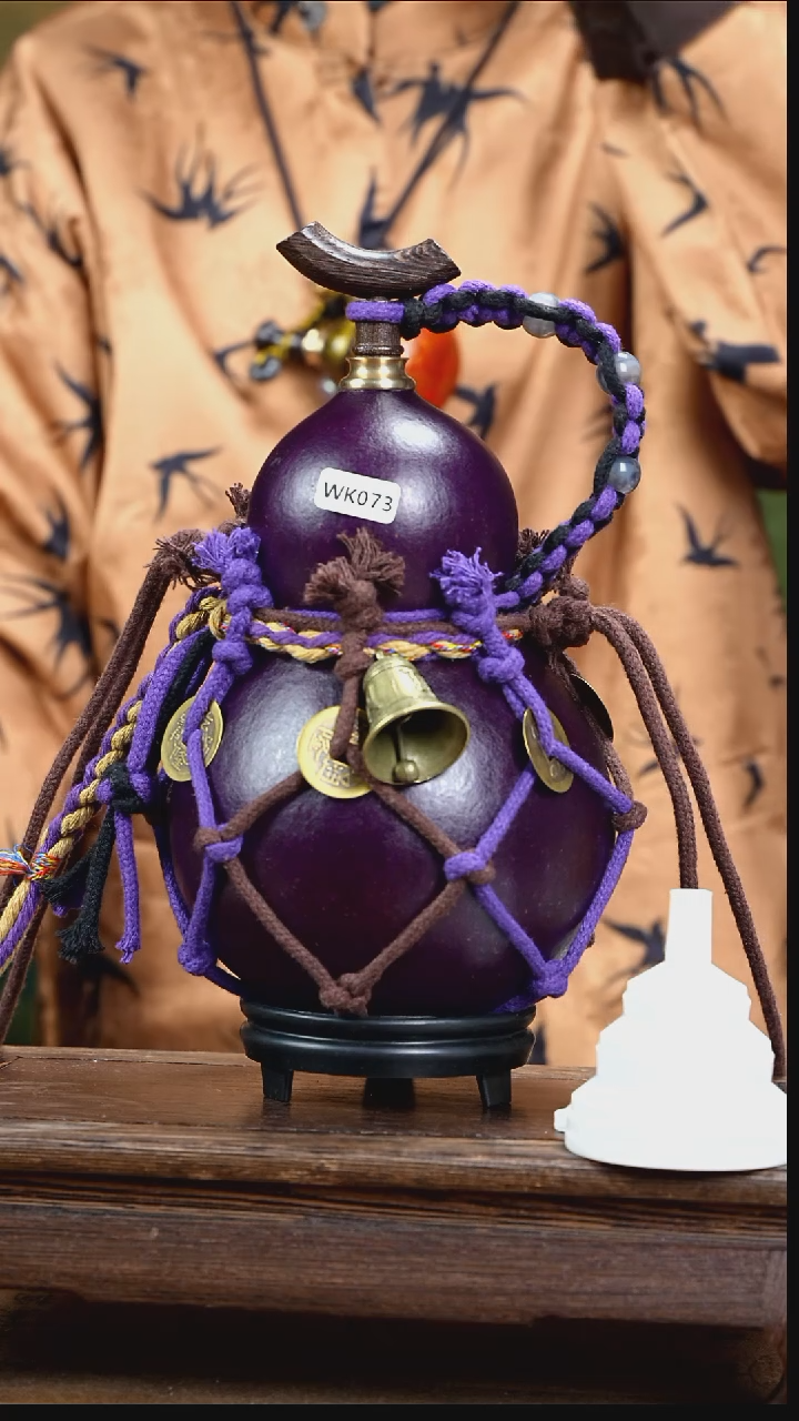 WK073网兜款大漆酒葫芦（现货现发）