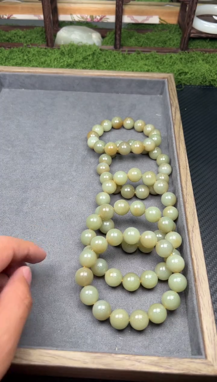 未镶嵌手串和田玉若羌微色差卡14多样性发货拍一发一（福利品）