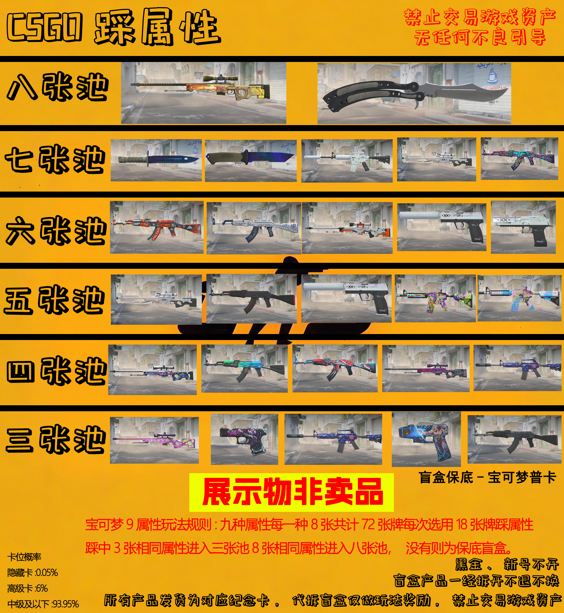 【踩属性】【CSGO】PTCG/宝可梦6.0简中卡包 卡牌默认代拆