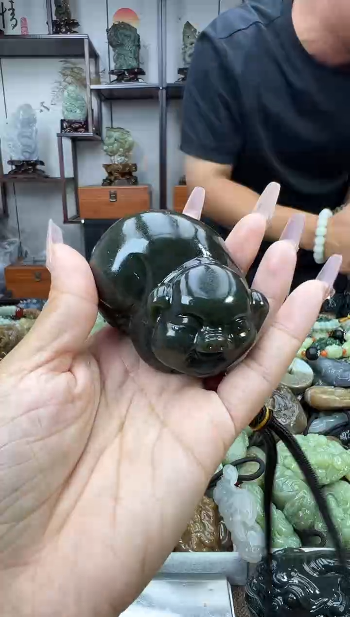 和田玉未镶嵌把件207