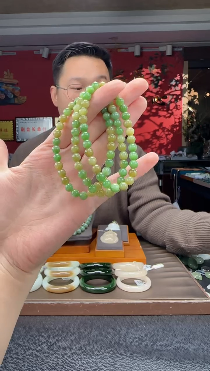 未镶嵌手串和田玉碧玉黑羊洞单圈手串多样性发货拍一发一