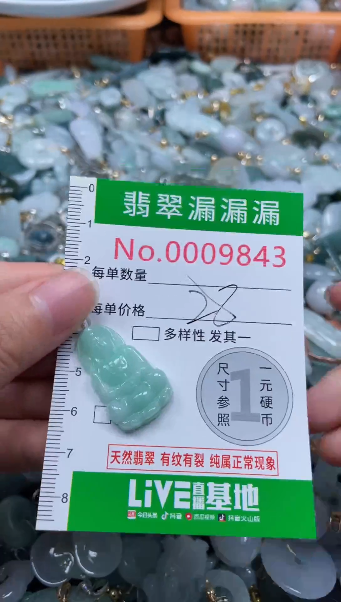 颈饰未镶嵌翡翠9843