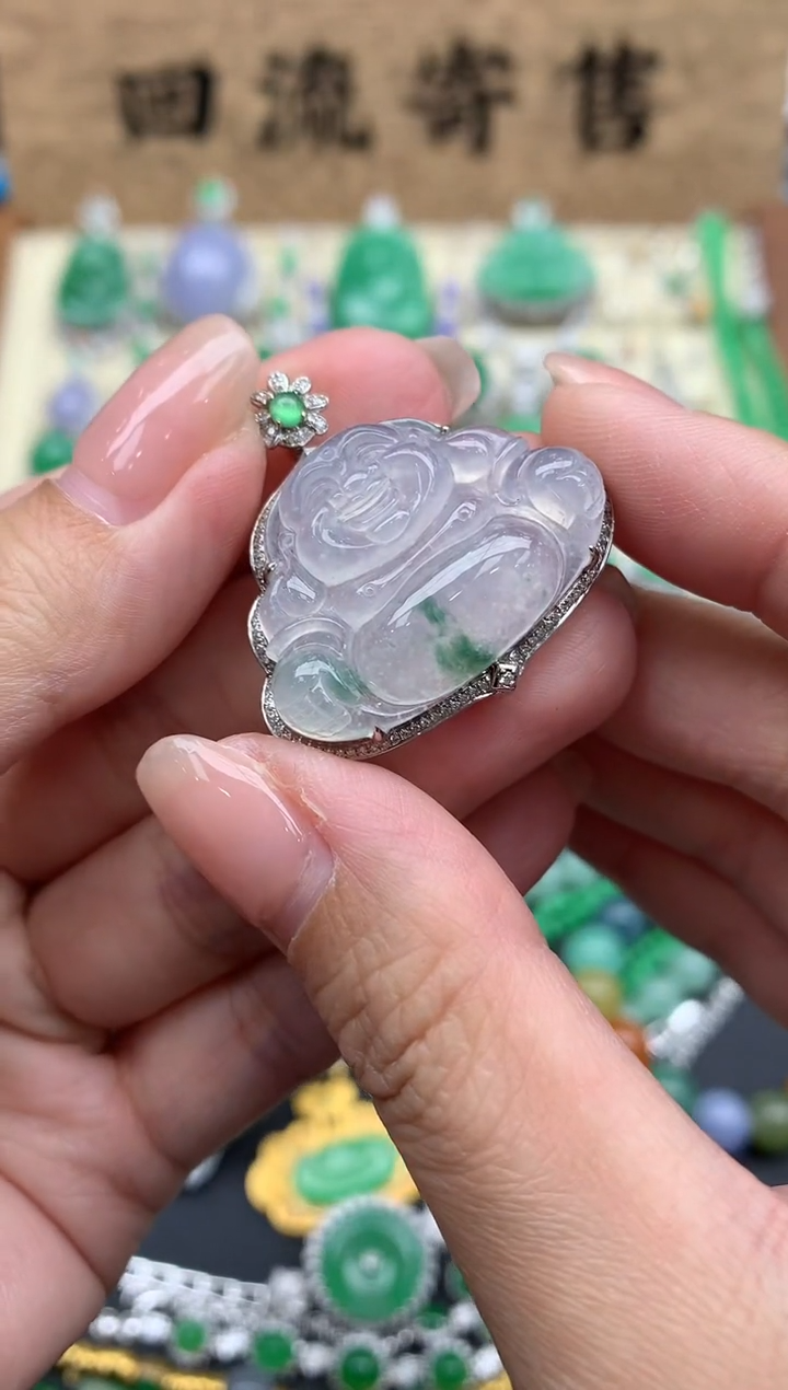 【闪购商品】翡翠颈饰18K金镶嵌414-中国好珍宝