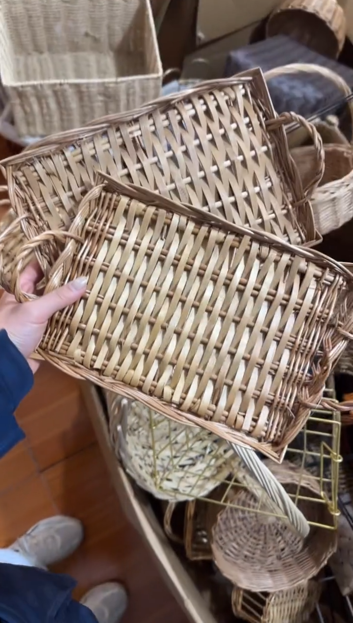 微瑕捡漏 柳编小托盘