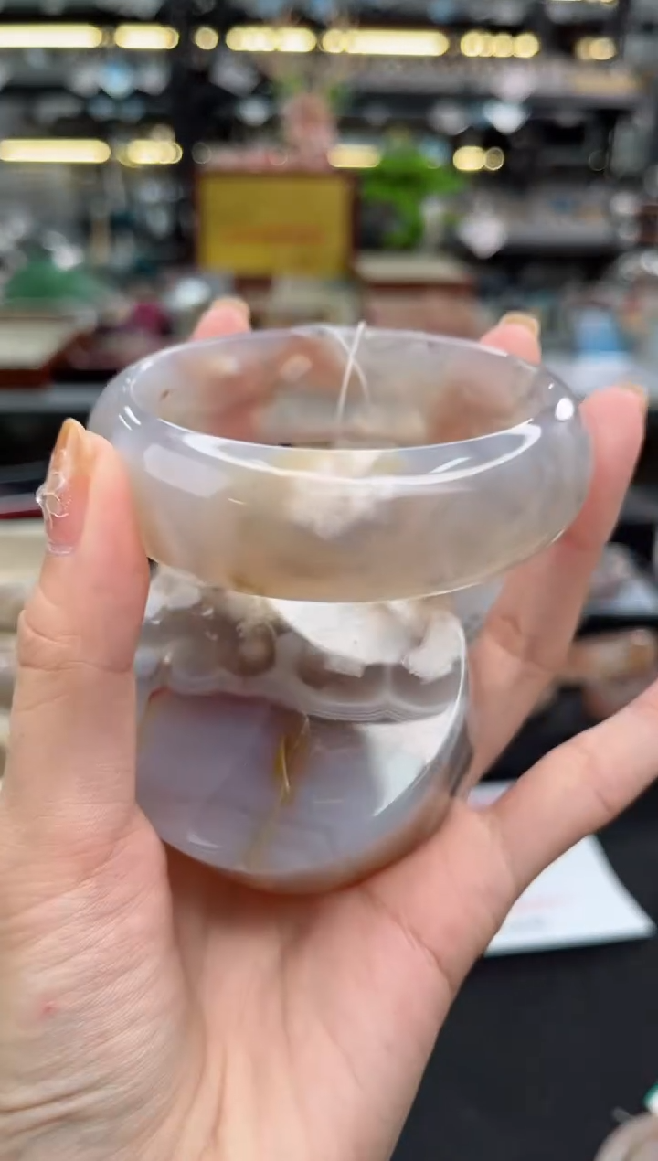 【闪购商品】石英质玉手镯未镶嵌61圈口（赠品镯心）3455426