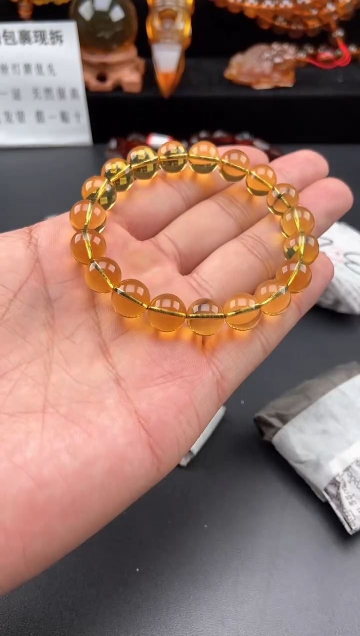 【闪购商品】琥珀手链未镶嵌蓝珀手串