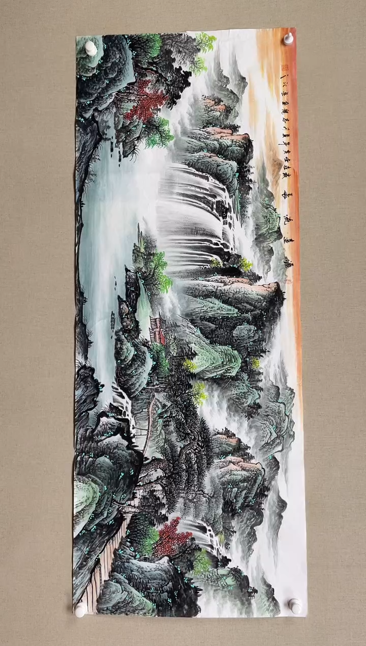 国画180*68 杨志龙杨志龙杨志龙杨志龙