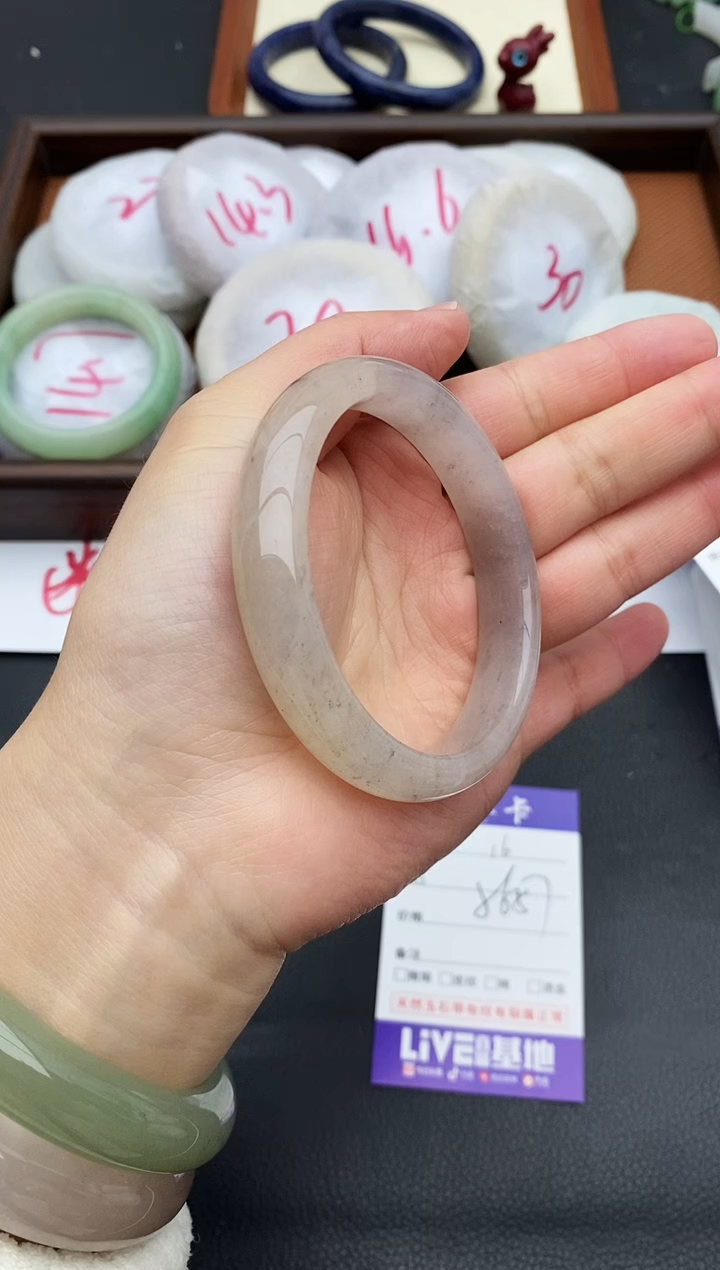 未镶嵌手镯石英质玉16+56/57