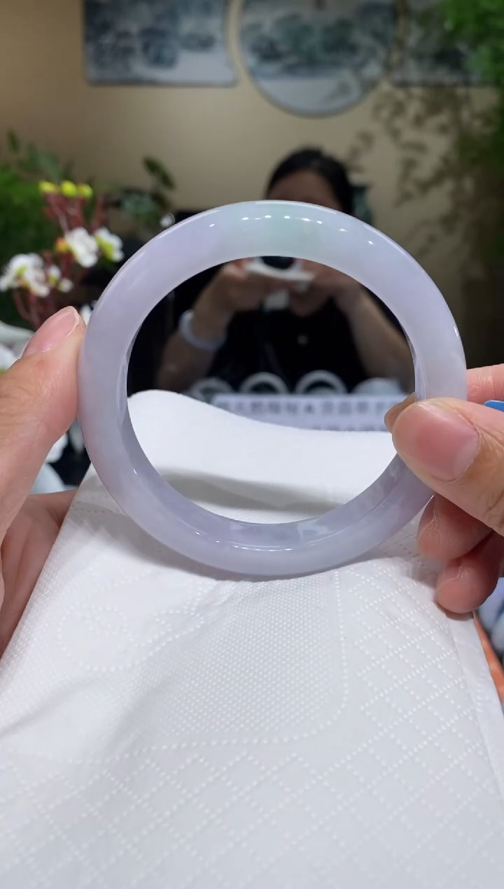 翡翠手镯未镶嵌圈口60.4
