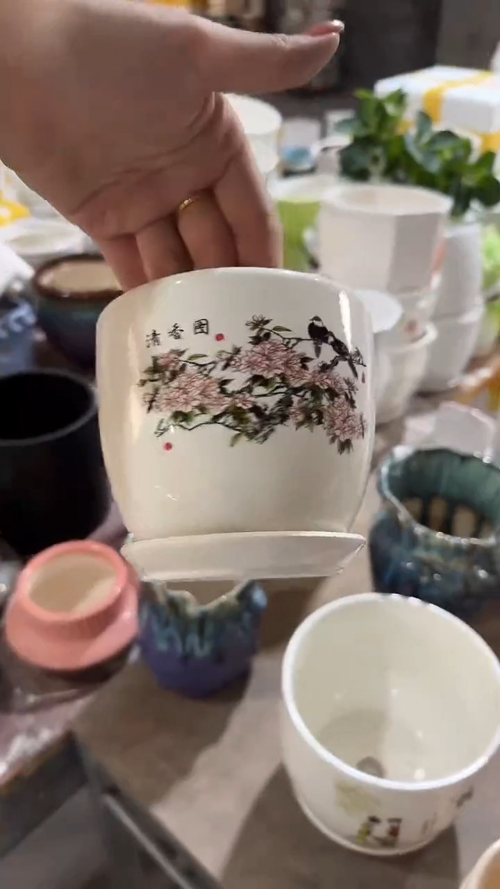 高温陶瓷花盆+E8