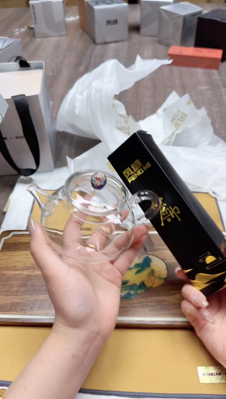 其他风谜花语喜乐壶透明+茶巾