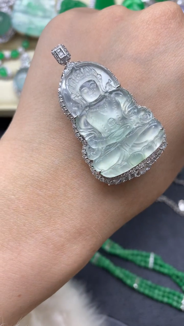 【闪购商品】翡翠颈饰18K金镶嵌561-中国好珍宝