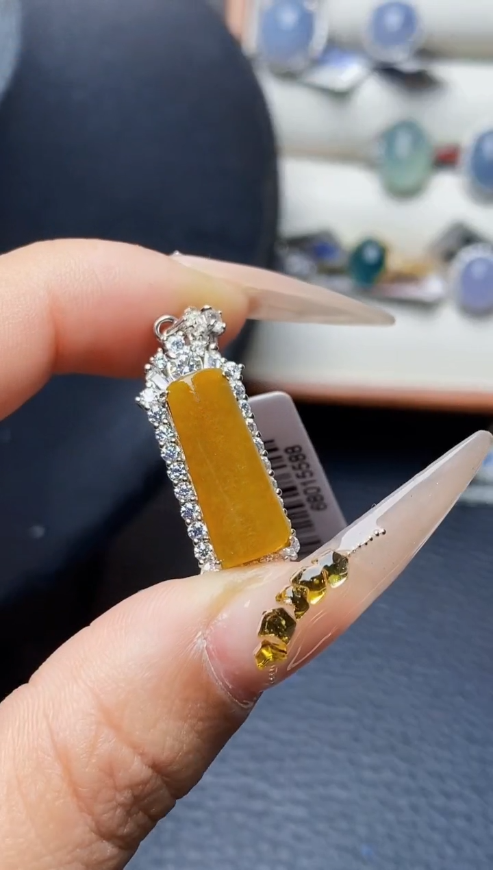 银S925镶嵌戒指翡翠2811