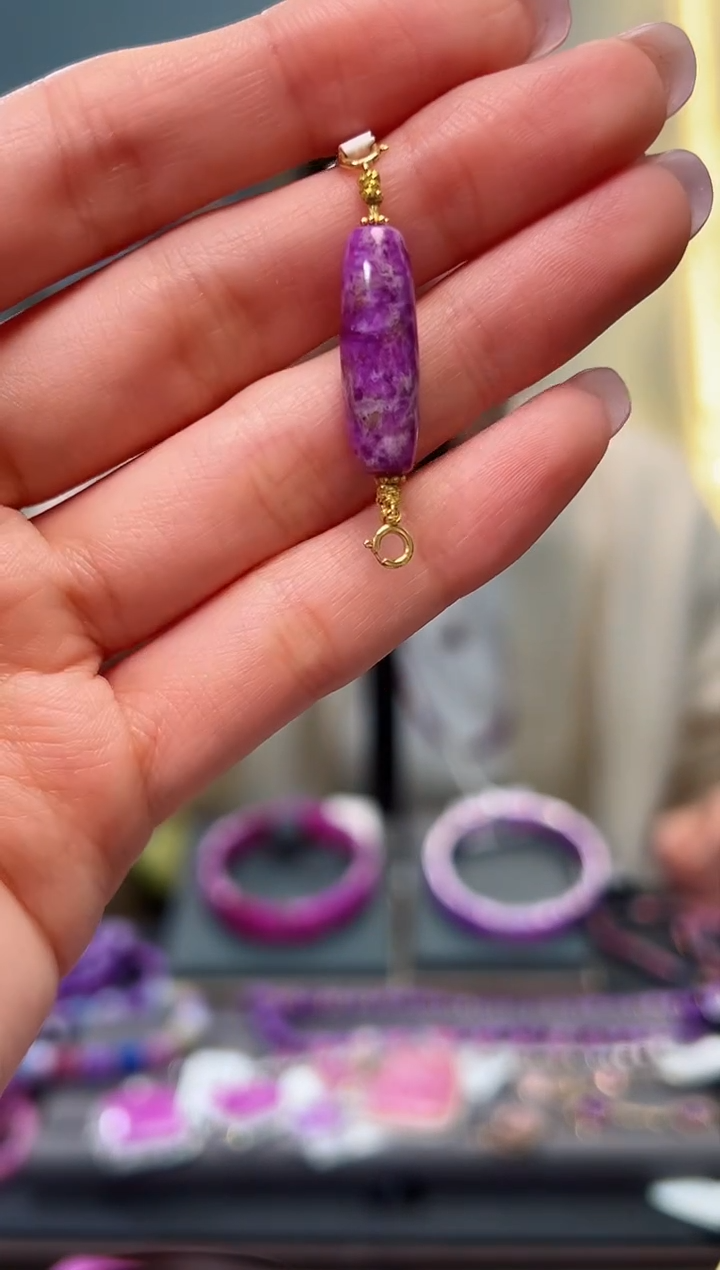 【闪购商品】苏纪石（舒俱来）吊坠(不含链)18K金镶嵌1