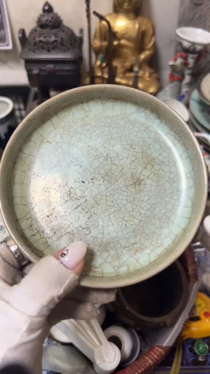 陶瓷黄*小笔洗，看好在拍