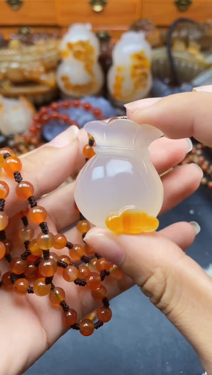 未镶嵌1玛瑙/玉髓梅**福ll