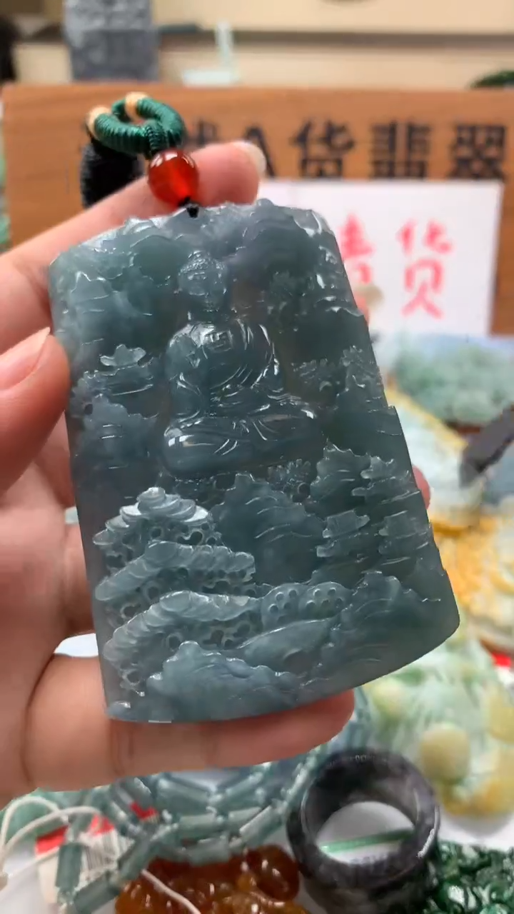 【闪购商品】翡翠颈饰未镶嵌保真天然A货翡翠