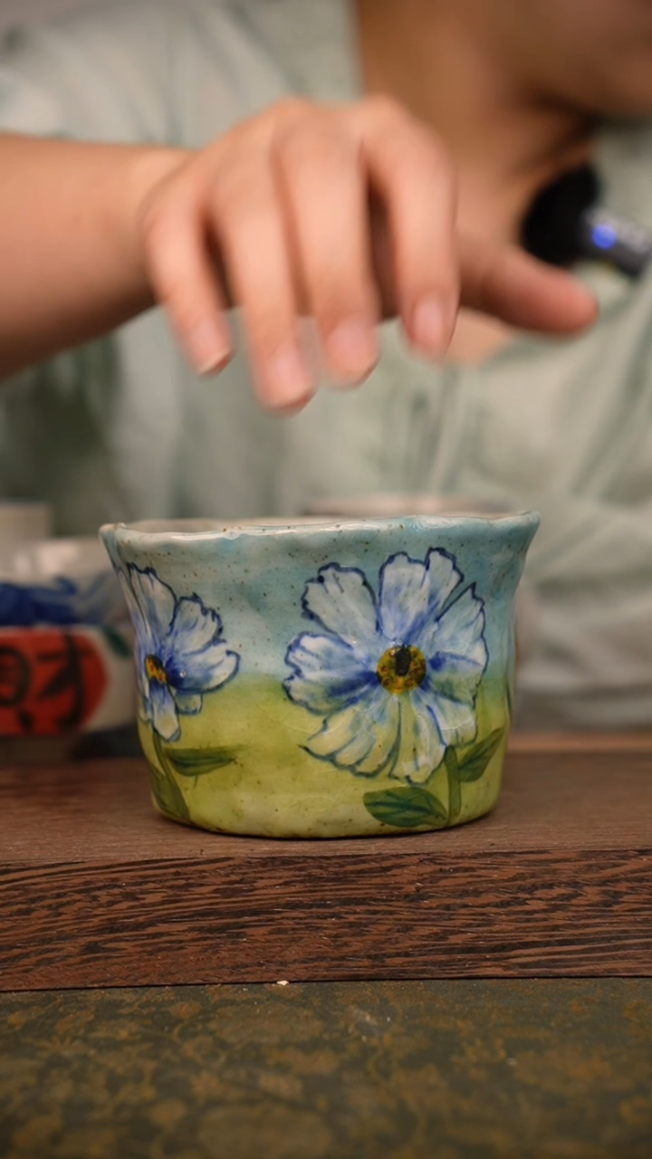 摆件泥垚手作 景德镇手工手绘器物