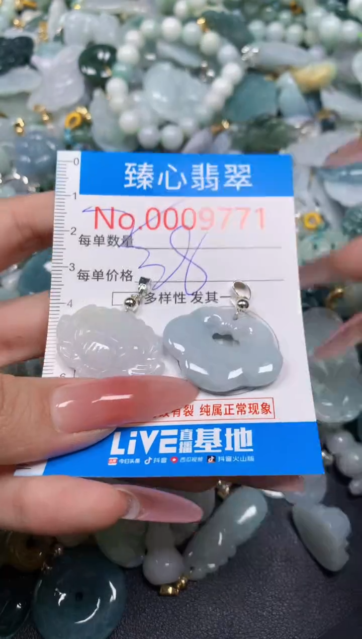 【闪购商品】翡翠颈饰未镶嵌含绳0009771