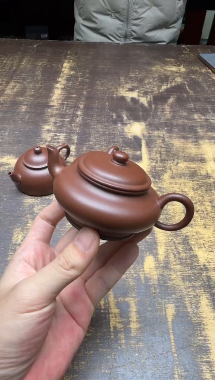 （预售）汤华刚 紫泥 虚扁壶
