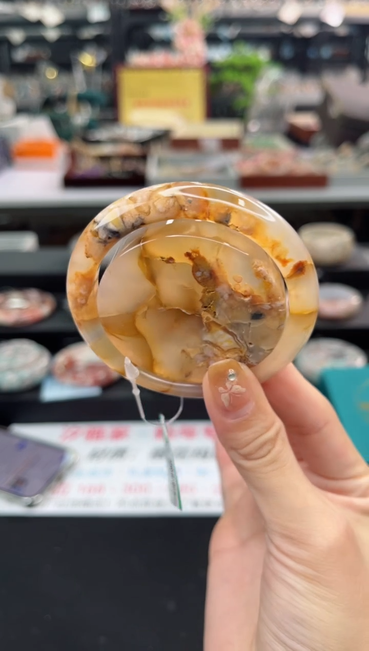 【闪购商品】石英质玉手镯未镶嵌53圈口（赠品镯心）1660165