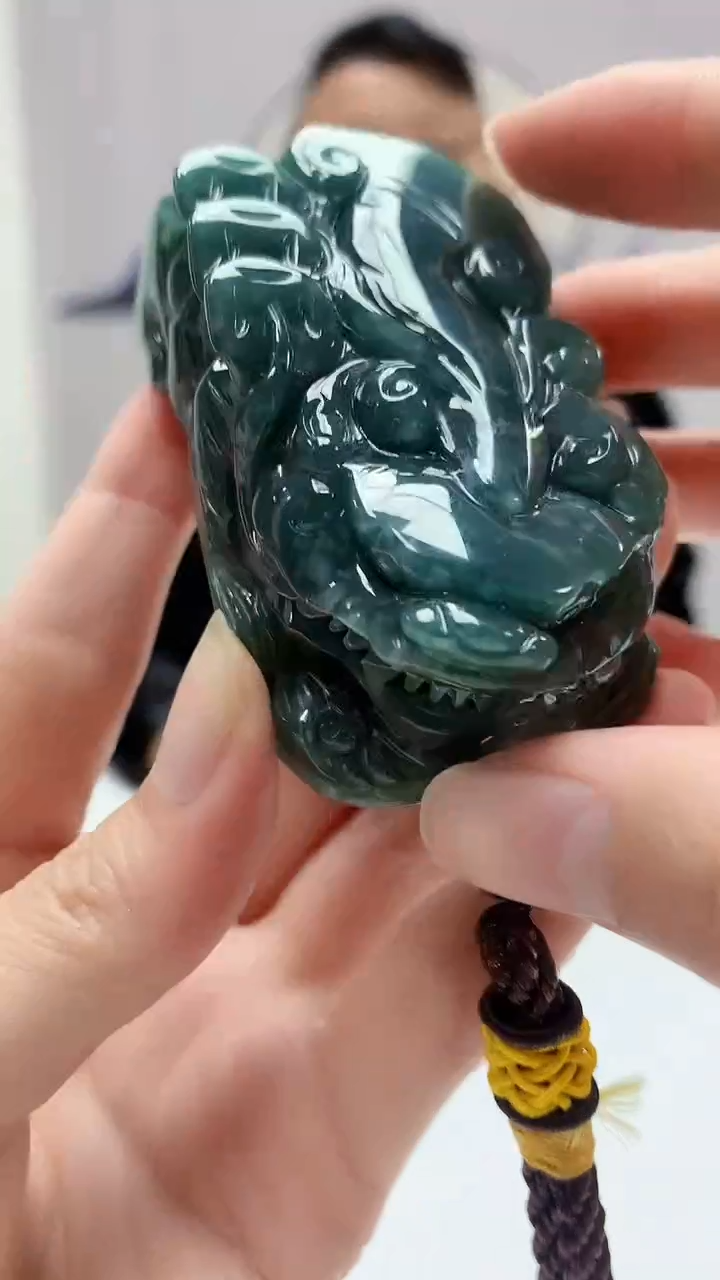 【闪购商品】定制翡翠未镶嵌4969zm-毛货挂件貔貅32