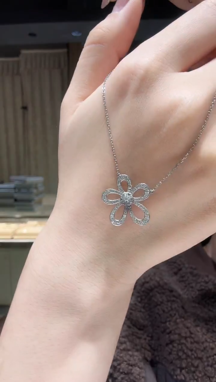 铂Pt950镶嵌项链钻石AF0696-PT-45