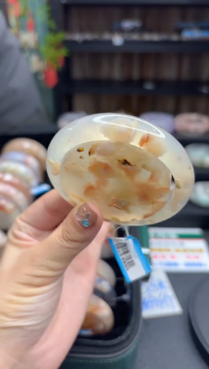 【闪购商品】石英质玉手镯未镶嵌706（55圈赠送镯心）