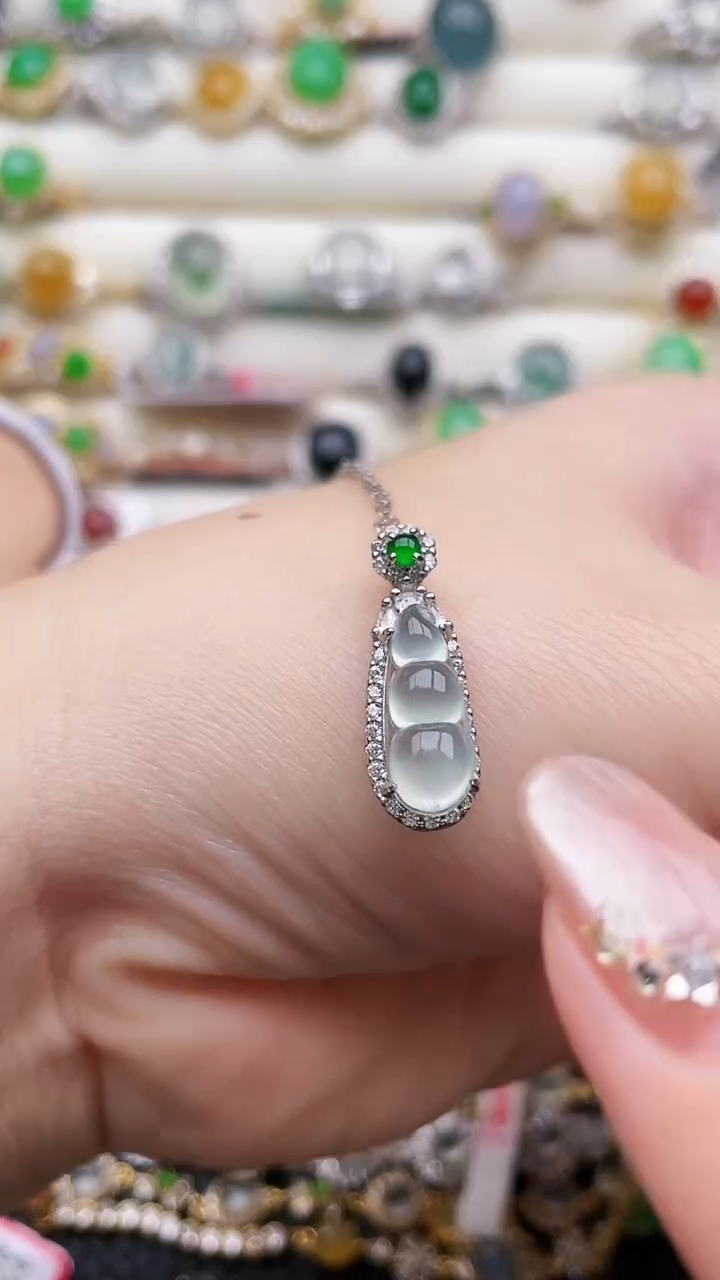 银S925镶嵌戒指翡翠170.