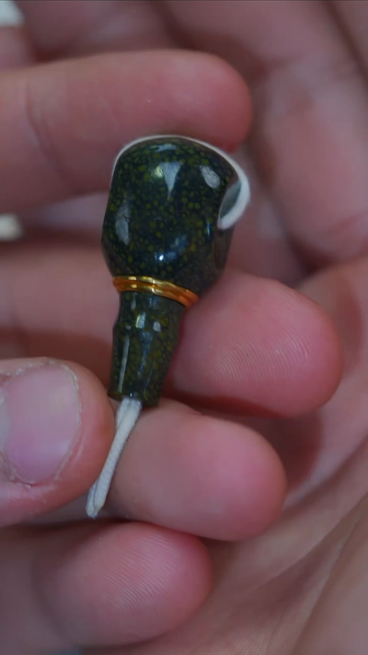 未镶嵌绿松石挂件绿松石三通