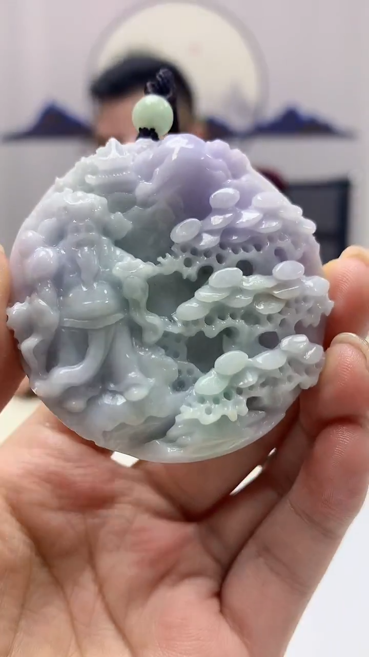 【闪购商品】定制翡翠未镶嵌5152ms-毛货29财神