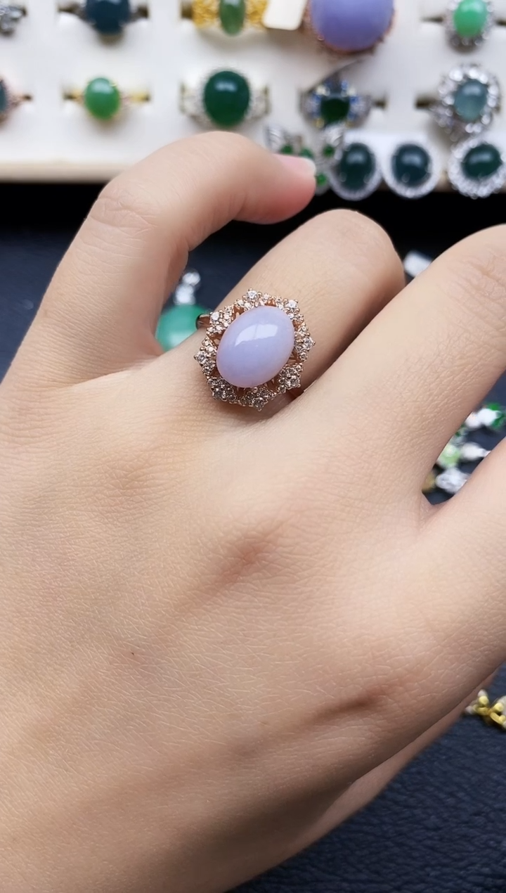 【闪购商品】翡翠戒指银S925镶嵌1111