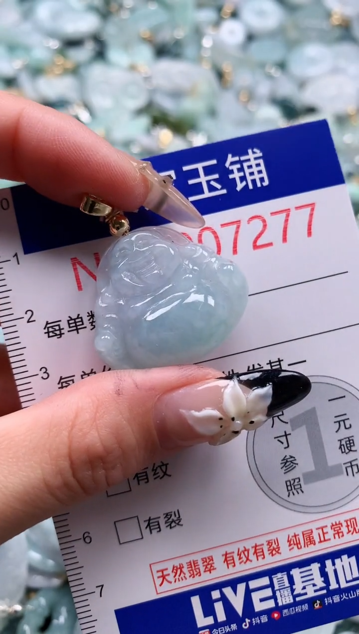 翡翠未镶嵌颈饰7277