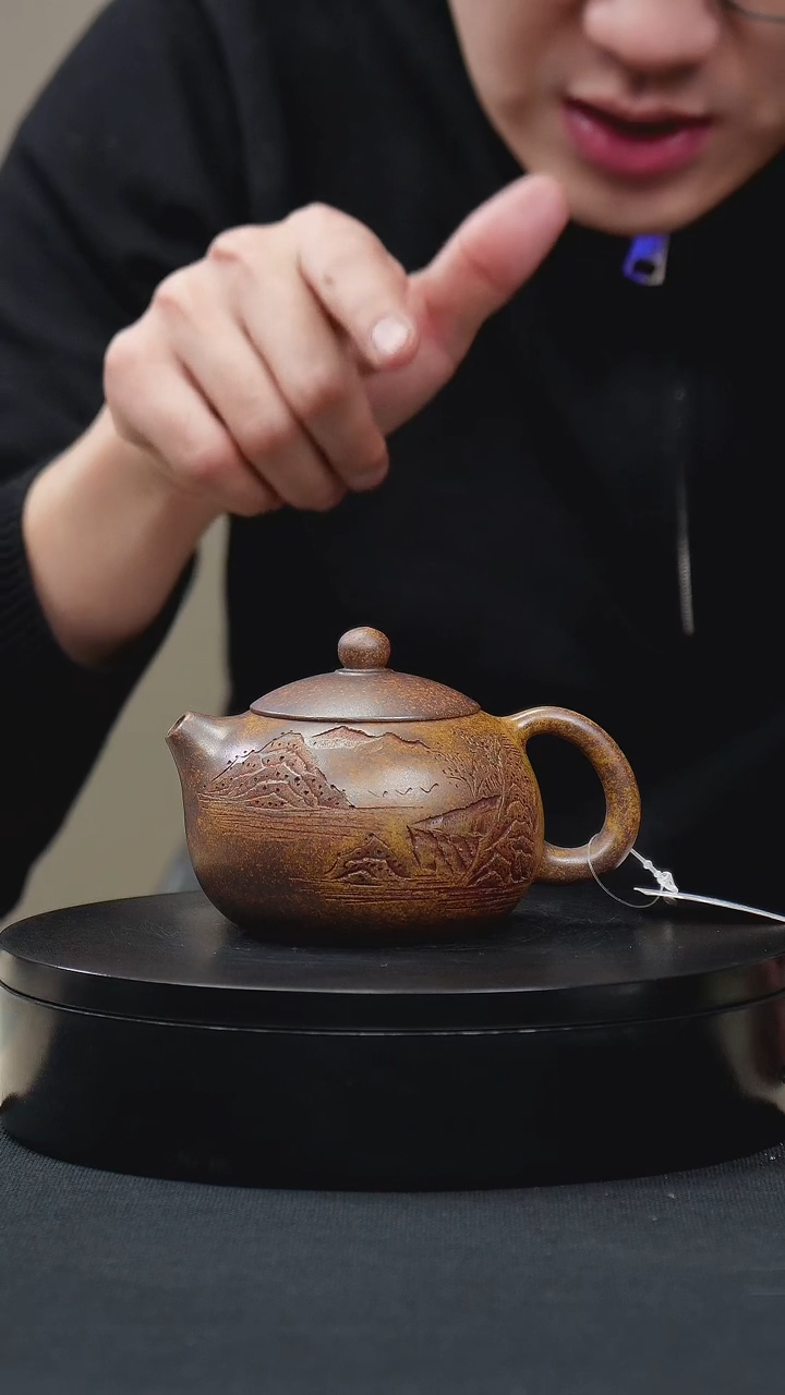 【闪购商品】紫砂茶壶041龙骨金砂西施手工紫砂壶