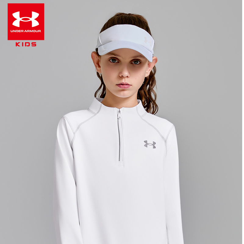 Under Armour/安德玛儿童【运动宽松】夏纯色男训练速干长袖3206