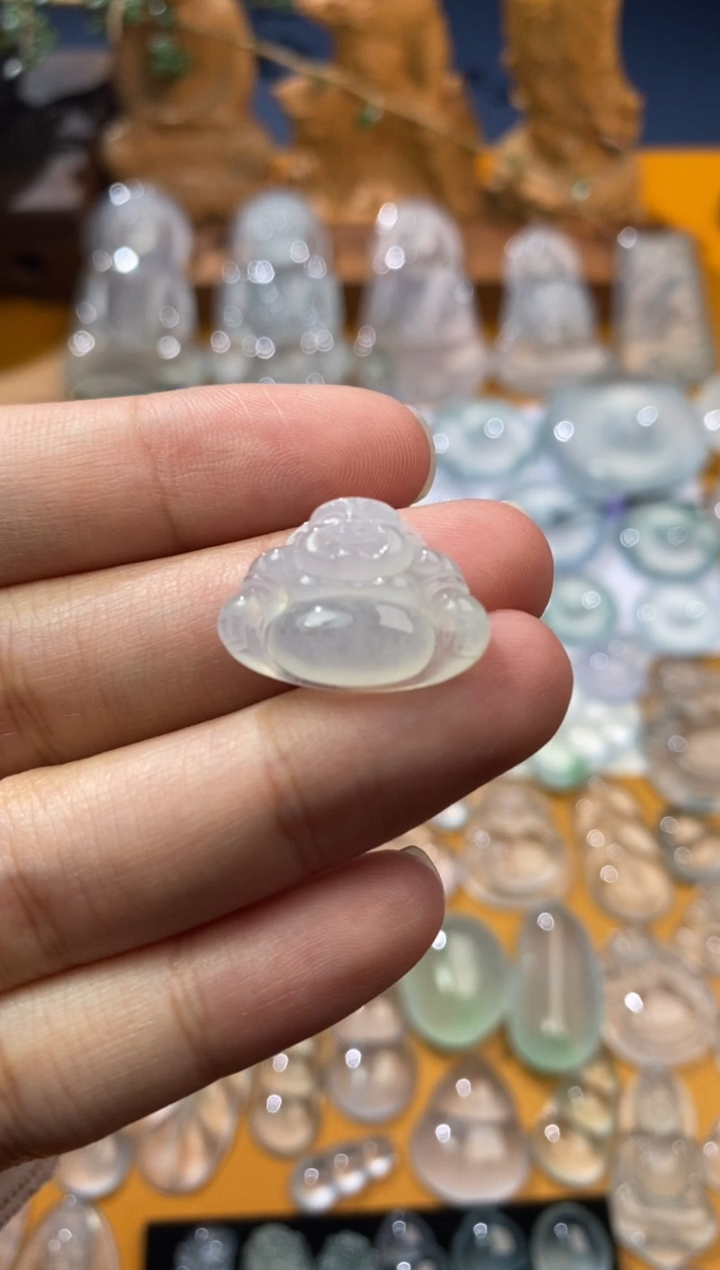 【闪购商品】定制翡翠未镶嵌佛公14.4*20.4*5.9