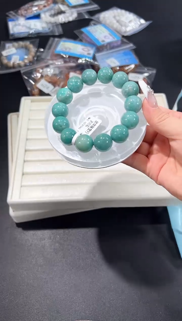 未镶嵌手链天河石37u多样性发其一【1条】默认微瑕