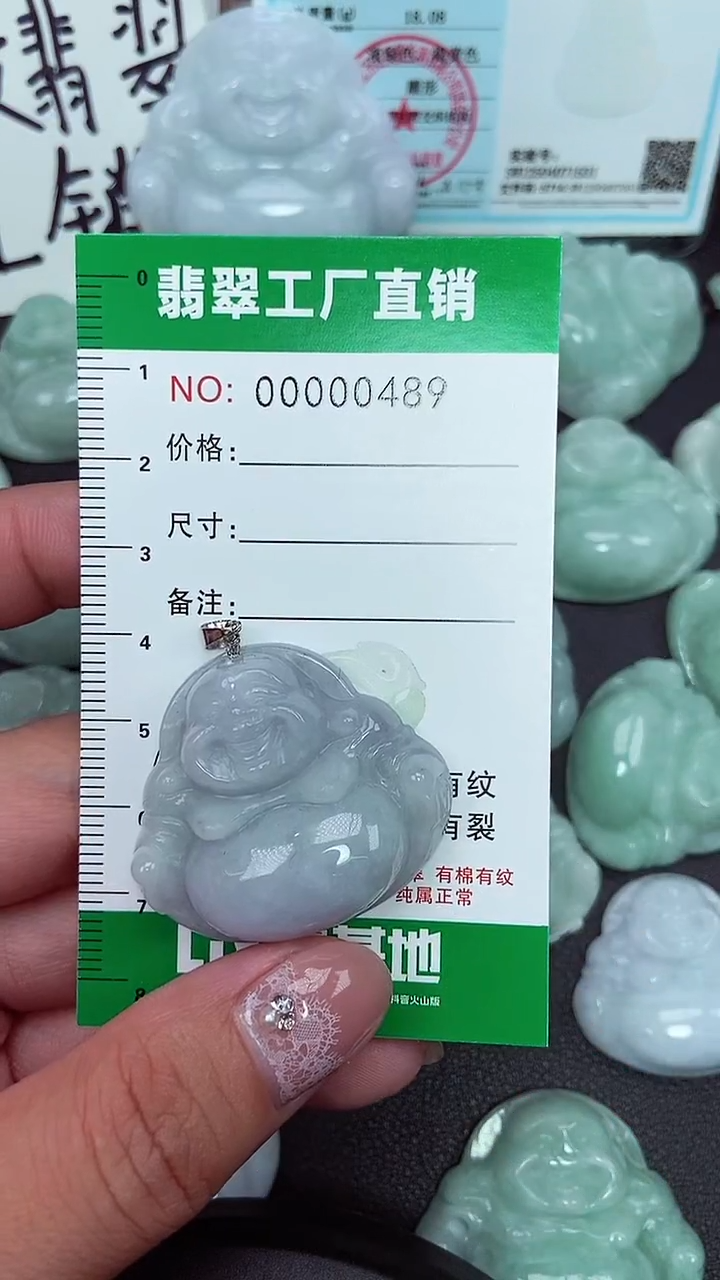 颈饰未镶嵌翡翠缅甸天然翡翠0489