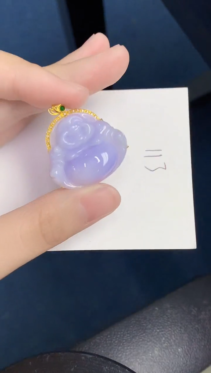 【闪购商品】翡翠颈饰18K金镶嵌000000000
