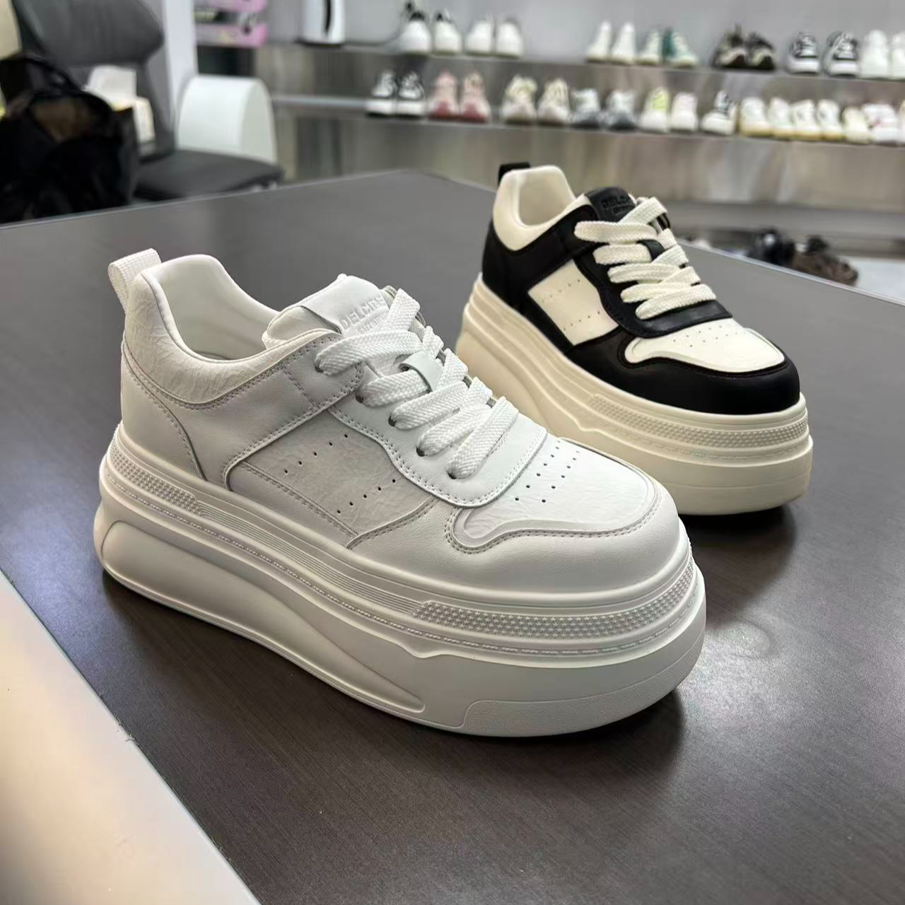 【格西新品】2026四季款女鞋休闲韩版运动厚底板鞋增高小白鞋学生